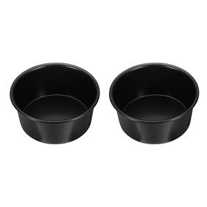 Unique Bargains Aluminum Nonstick Removable Bottom Wedding Birthdays Cake Pan 2 Pcs - 1 of 4