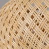 Ludomide 20" Bobo Rattan Drum Flush Mount Ceiling Fan With Lights And Remote, Hand-Woven Bamboo Gold Round Low Profile Ceiling Fan - 4 of 4