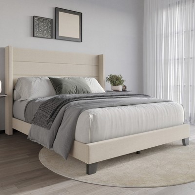 Home Design Niles Upholstered Panel Bed
