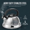 3 Qt Heavy Duty Stainless Steel Whistling Tea Kettle – Stay Cool Handle & Knob - 3 of 4