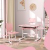 KTMBDW Kids Desk and Chair Set Height Adjustable School Study Desk and Chair with 31.5¡ã Tiltable Desktop for Boys Girls, Pink - 4 of 4