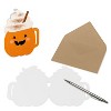 10ct Blank Fall Cards Pack Pumpkin Mug - 2 of 4