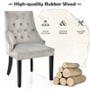 Costway Set of 2 Button-Tufted Dining Chair Upholstered Armless Side Chair - 4 of 4