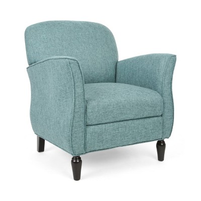 teal armchair