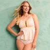 Lands' End Women's Lace-up Flutter Tankini Swimsuit Top - 4 of 4