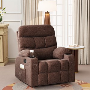 MAYEERTY Chocolate Oversized Recliner Chair Spacious Design for Large Big Tall Adults Fits Living Room - 1 of 4