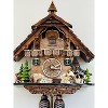 Eight Day Cuckoo Clock – 13 in Height – Cottage Turret with Animated Man Chopping Wood – By River City Clocks - 2 of 4