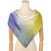 INSPIRE CHIC Women's Gradient Colorful Large Silky Hair Wrap Bandana Neck Scarf 35.4" X 35.4" - 2 of 4