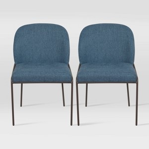 Set of 2 Blakeley Upholstered Dining Chairs - CorLiving - 1 of 4