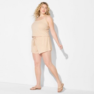 Women's Shell Trim Mid-Rise Pull-On Shorts - Wild Fable™ - 1 of 3