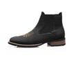 Santimon Men's Square Toe Chelsea Boots, Ankle High, Slip-On, Anti-Slip Dress Casual Outdoor Boots Black - 2 of 4
