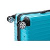 Rockland 3 Luggage Set 2-Piece Hardside Spinner Wheel Uprights with Tote Turquoise - 4 of 4