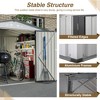 CAVINAS Outdoor Storage Shed with Lockable Doors Weatherproof Garden Shed for Garden, Lawn - 3 of 4