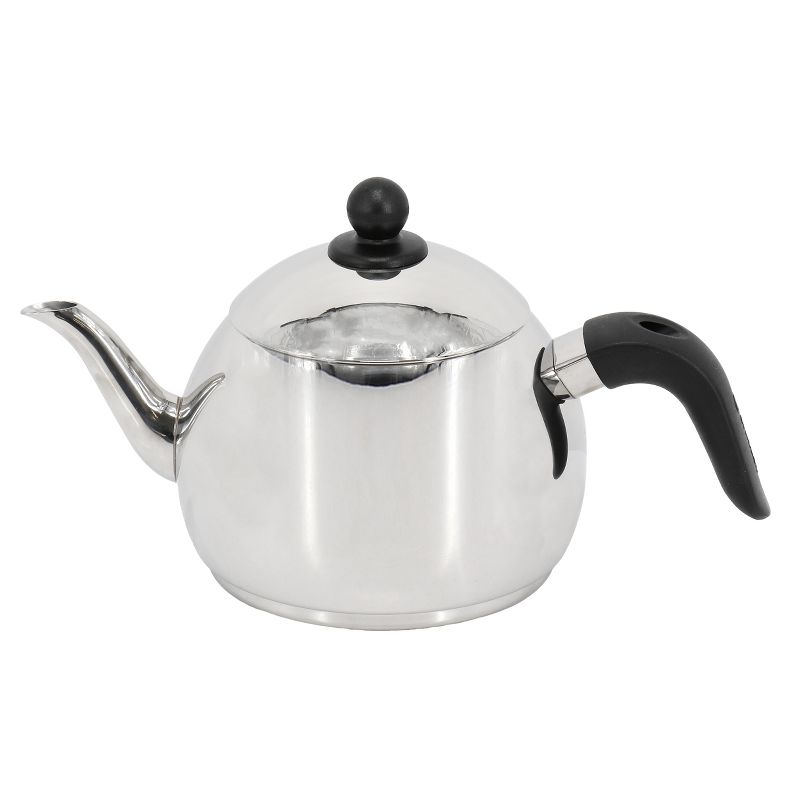 Korkmaz Ornella 1.3 Liter Tea Pot and 3.5 Liter Stainless Steel Kettle Set in Silver, 4 of 7