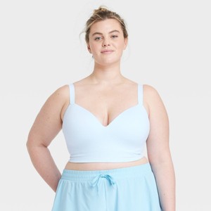 Women's Seamless Medium Support Longline Sports Bra - All In Motion™ - 1 of 4