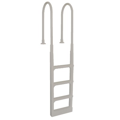 Main Access 200300T ProSeries 54 Inch Adjustable In Pool Step Ladder for Above Ground Swimming, Hot Tub, Jacuzzi, Bathtub, Sauna, or Whirlpool, Taupe