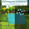 FDW Large Metal Chicken Coop Pet Playpen with Waterproof Cover Outdoor Walk-in Poultry Cage Outdoor Backyard Farm Cage - 4 of 4
