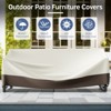 Buenhomino Rectangle Patio Furniture Cover Waterproof Outdoor Dining Table and Chair Cover Anti-UV Outside Sectional Sofa Set Covers - 3 of 4