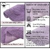 Double Ruffle Bathroom Rugs Set, Washable Rug, Extra Soft and Absorbent bath Rug, Kitchen Mat, Bath Mat Set,Non-Slip, 2 Pcs Set(S+M), Purple - 4 of 4