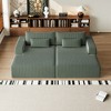 GDFStudio Candy 2 pcs Oversized Corduroy 150" W Upholstered Sofa Bed, 75" D Chaise Lounge - 4 of 4