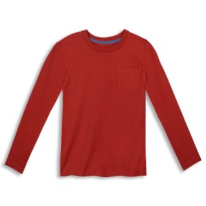 Mightly Toddler Fair Trade Organic Cotton Pocket Long Sleeve T-Shirt - 1 of 4