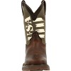 Kids Lil' Rebel by Durango Big Kids' Army Western Boot - 3 of 4