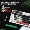 Wireless Mechanical Keyboard, 75% Layout with Knob, Hot Swap Gasket Custom Structure, Creamy Pre-lubed Switches, RGB Backlit, Bluetooth/Type-C/2.4G - 4 of 4