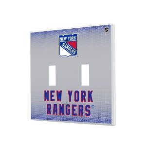 NHL Eastern Conference Teams Linen Hidden-Screw Light Switch Plate for Double Toggle - 1 of 4
