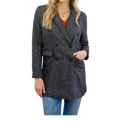 Women's Button Down Blazer Jacket - Haptics