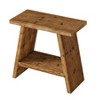 Resenkos Wood End Table, Sturdy Sofa Side Table, Shelf End Table, Living Room Accessory, Home Decor, Storage Solution, Brown - 4 of 4