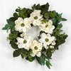 Nearly Natural 23” Magnolia, Eucalyptus and Berries Artificial Wreath - image 3 of 4