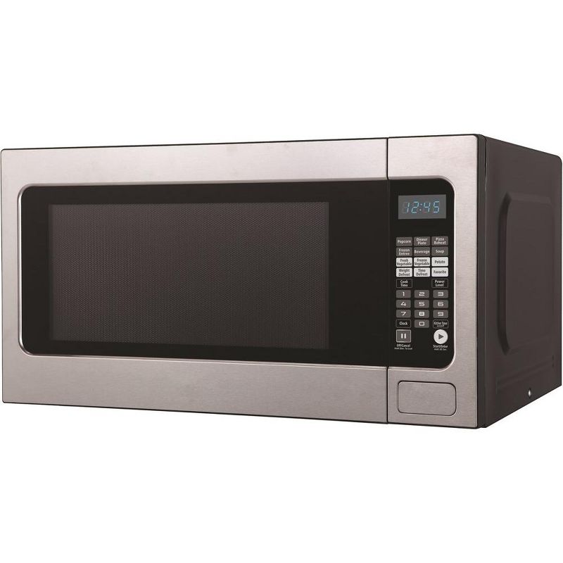 Impecca 2.2 Cu Ft Countertop Microwave, 1200 Watts - Stainless Steel, 4 of 6