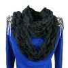K-Cliff Ruffle Infinity Loop Women Neck Warmer Knitted Soft Stretchy Scarf Circle Knit Winter Fashion Wrap Scarves - 2 of 3