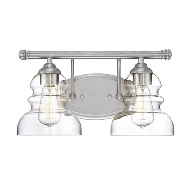 Millennium Lighting Brighton 2 - Light Vanity in  Satin Nickel