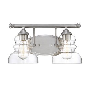 Millennium Lighting Brighton 2 - Light Vanity in  Satin Nickel - 1 of 1