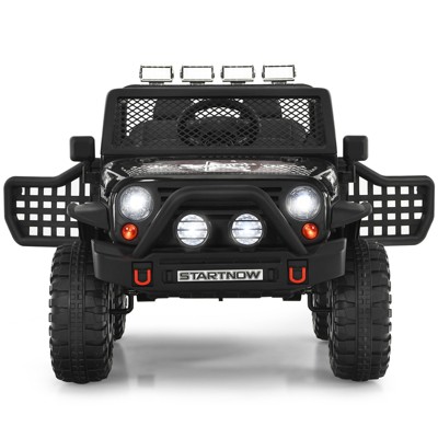 Infans 12V Kids Ride On Truck Remote Control Electric Car w/Lights&Music Black