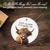 Christmas Highland Cow Gifts for Women Men - Ceramic Christmas Ornaments 2025 for Xmas Tree Decorations - 4 of 4