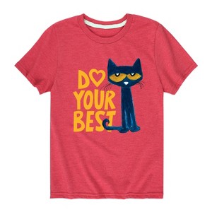 Boys' - Pete The Cat - Pete Do Your Best Short Sleeve Graphic T-Shirt - 1 of 4