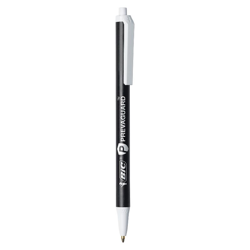 BIC PrevaGuard Clic Stic Retractable Ballpoint Pen Medium Point Black Ink 12/Pack (BICCSA11BK), 2 of 7