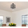 Elegant Lighting Elise 14 inch flush mount in black - 2 of 4