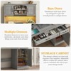 47" Executive Desk with Hutch, Drawers & LED Light, Computer Desk with Charging Station - 3 of 4