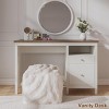 Farmhouse Writing Desk with Charging Station and Storage Drawers for Home Office 47in-3irtyhousy - 2 of 4