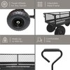 Anybear Heavy Duty Metal Garden Cart Steel Mesh Black 300lbs Garden Cart - 4 of 4