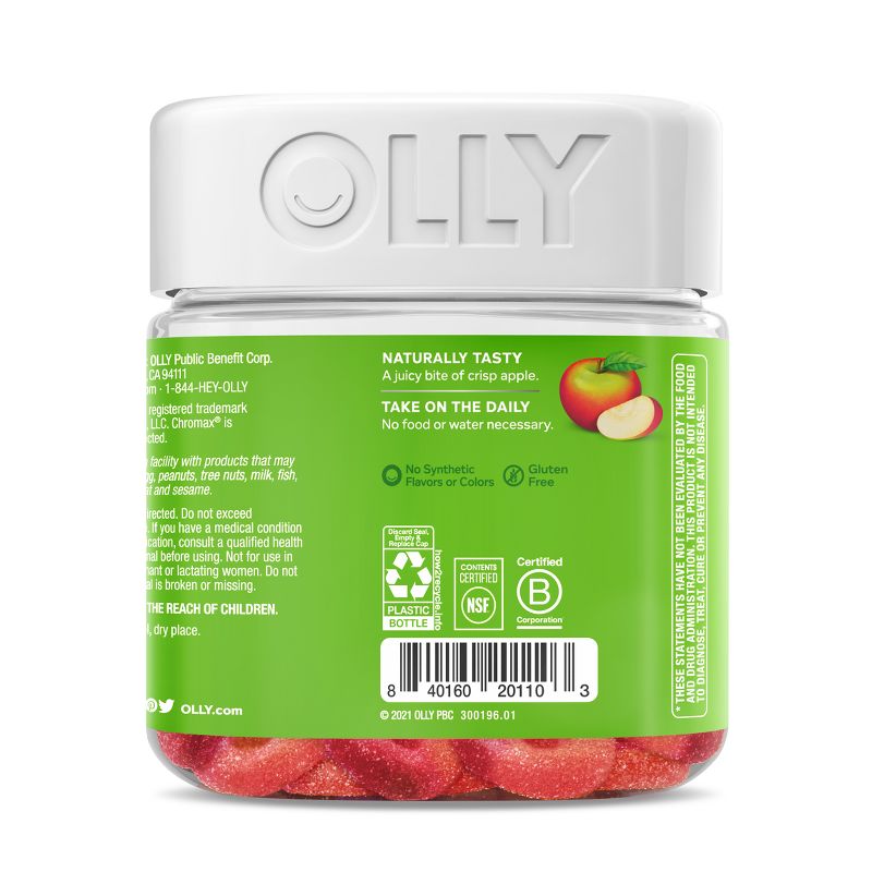 OLLY Metabolism Gummy Rings with Apple Cider Vinegar, Vitamin B12 &#38; Chromium - Apple - 30ct, 5 of 11