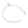 Silver Alloy Cross & Heart - Shaped Modern Unisex Bracelet - 4 of 4