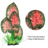 Unique Bargains Plastic Aquarium Fish Tank Decorations Artificial Water Plants Red Green 16.54" 1 Pc - image 3 of 4