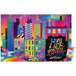 Trends International Jason Naylor - Live Life Colorfully Unframed Wall Poster Prints - 1 of 4
