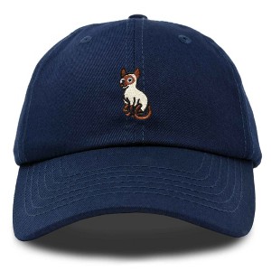 Dalix Siamese Cat Embroidered Cotton Dad Hat Adjustable Casual Baseball Cap for Cat Lovers Womens - 1 of 4