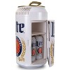 Miller Lite 8 Can Portable Mini Fridge 12V DC 110V AC 5.4L Cooler - White: Dorm Fridge, Thermoelectric, 1 Shelf, 36°F - 4 of 4