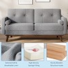 Modern sofa,Comfy  Seat Couches for Living Room, 2 Seater Deep Seat Couch,Fleece Upholstered Couches for Small Space - 3 of 4